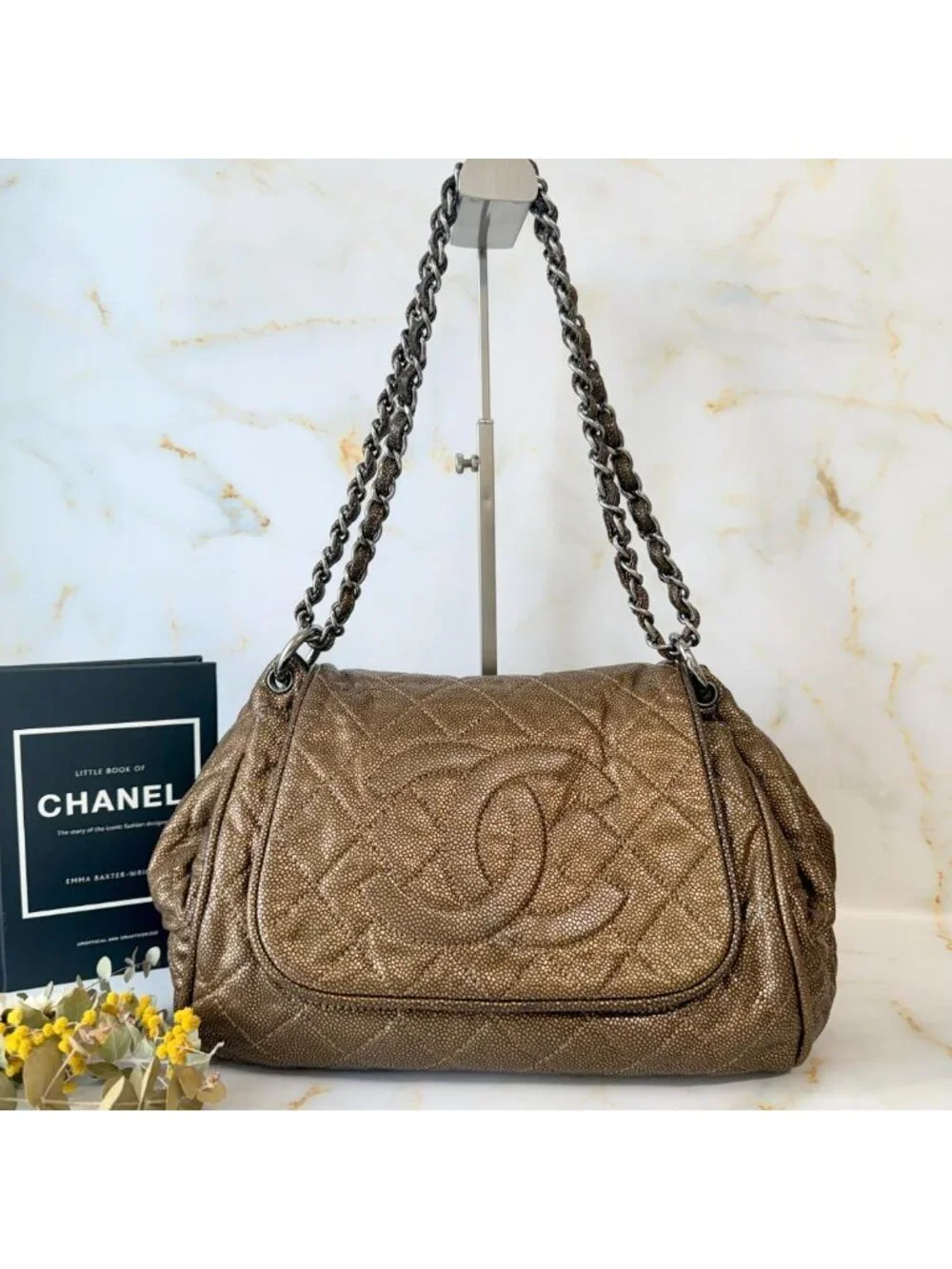 Chanel Quilted CC Logo Chain Shoulder